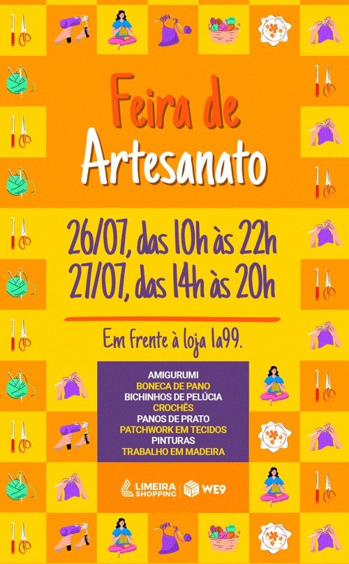 Limeira tem nova edição da Feira de Artesanato