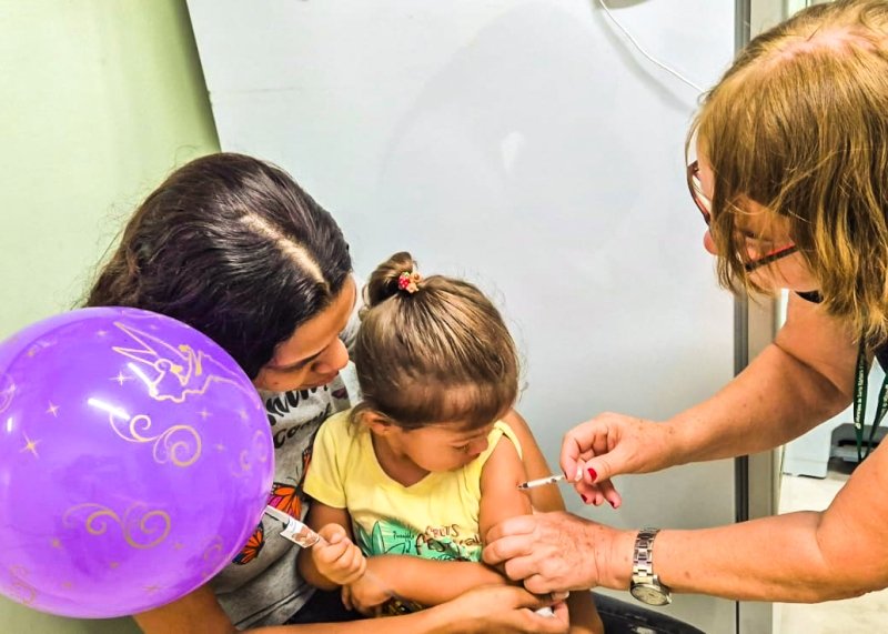 Dia D da Campanha de Multivacinação tem 189 crianças e adolescentes vacinados