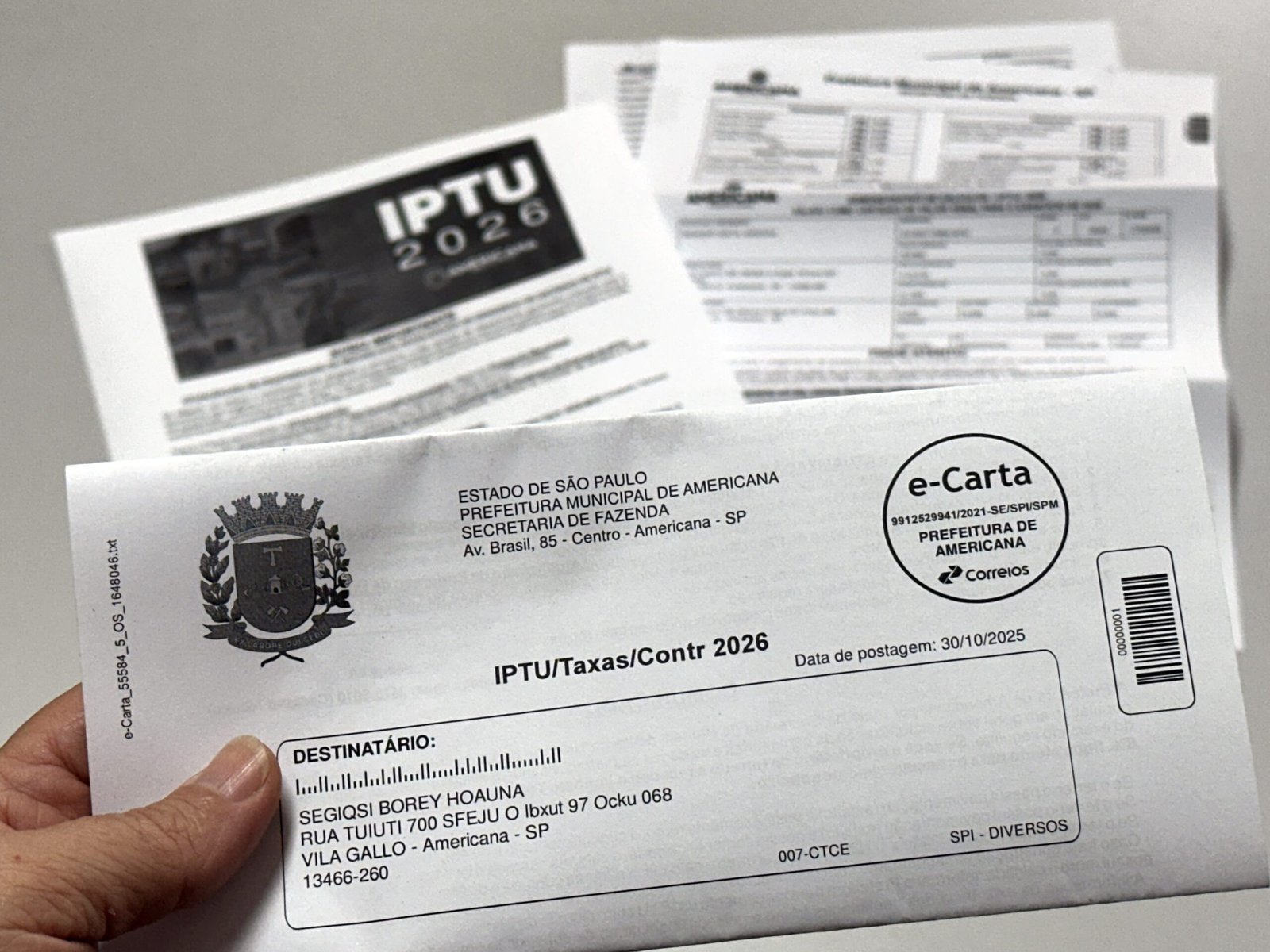 Pedidos de autorização do IPTU 2026 podem ser protocolados a partir de 5 de janeiro