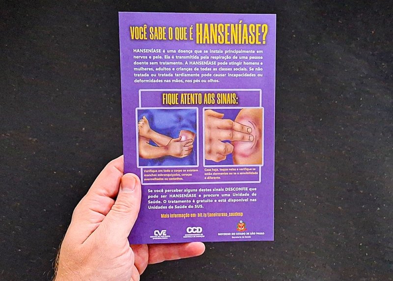 Santa Bárbara reforça ações do Janeiro Roxo sobre a Hanseníase