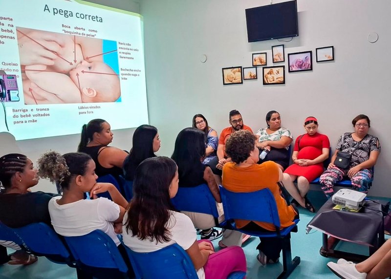 Visita à maternidade reúne número recorde de 12 gestantes em Santa Bárbara