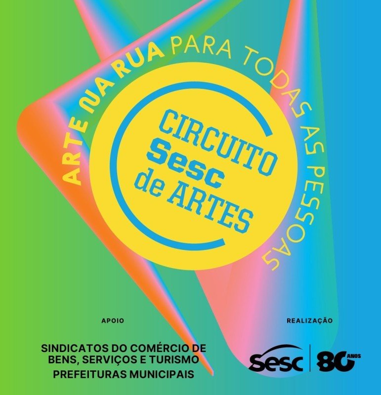 Circuito Sesc de Artes 2026 é neste domingo em Araras