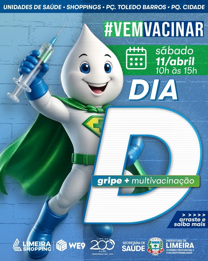 Limeira Shopping será ponto de vacinação em mutirão