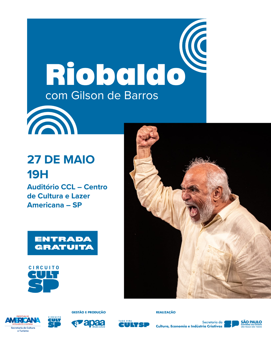 Americana recebe espetáculo inspirado em “Grande Sertão: Veredas”