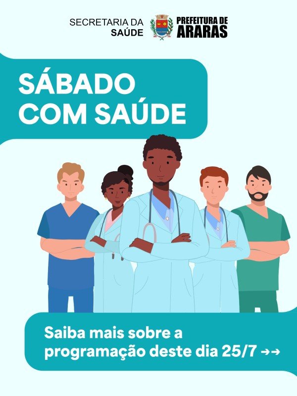 “Sábado com Saúde” acontece em quatro unidades em Araras